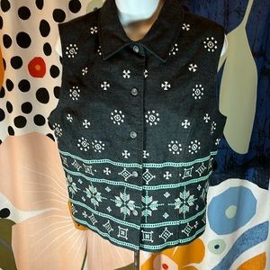 Classy Bushwacker Cotton Embroidered Vest